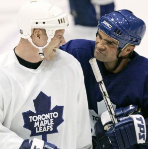 Mats Sundin and Tie Domi